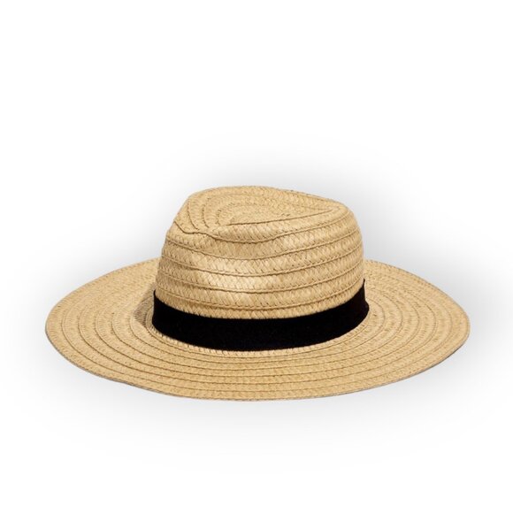 Madewell packable braided straw hat | floppy | beachy | travel | fun | OSFM | - Picture 3 of 11